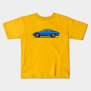 Alpine A110 side profile drawing Kids T-Shirt